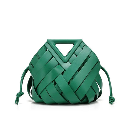 Women’s Vegan Leather Woven Tote Bag – Fashion Top Handle Crossbody Shoulder Handbag, Trendy 2025 Everyday Purse
