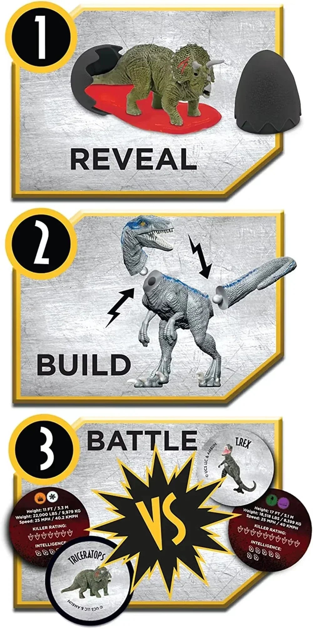 Jurassic World Captive 3 Clash Edition Dinosaur Egg Blind Box — 10cm Mini Slime Surprise, Full Box Collection