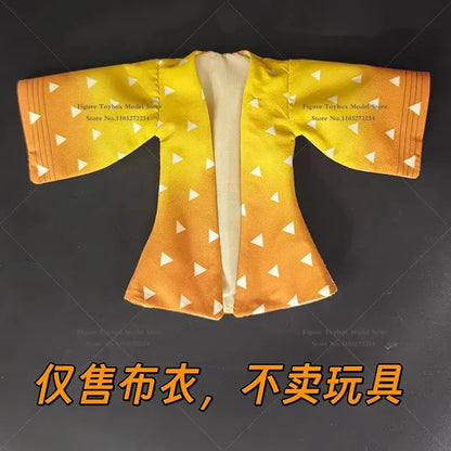 1/12 Scale Agatsuma Zenitsu Anime Figure – Orange Kimono Coat for 6" SHF Soldier Doll Accessories