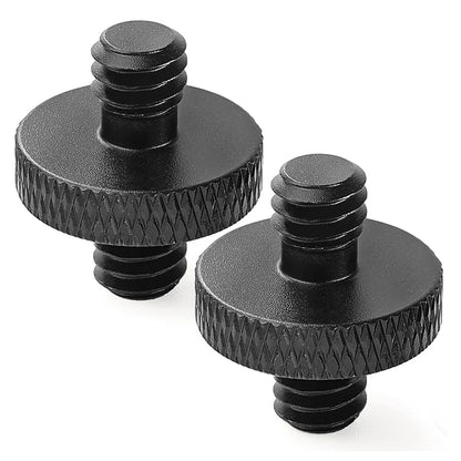 1/4 Inch Male Tripod Screw Adapter - Double Head Threaded Stud Converter for Camera Tripod Microphone Mount Accessories