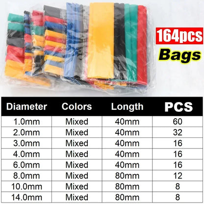 Heat Shrink Tube Kit - Thermoresistant Tubing for Electrical Wire & Cable Insulation and Protection