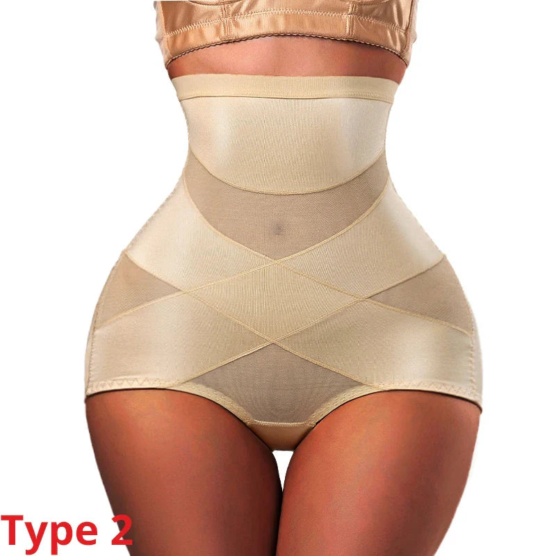 Women’s High Waist Body Shaper Panties – Tummy Control Slimming Girdle Shapewear, Belly Compression Underwear for Smooth Silhouette