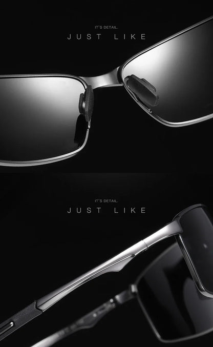 Aoron Polarized Sunglasses — Unisex Driving Mirror Sun Glasses with Metal Frame & UV400