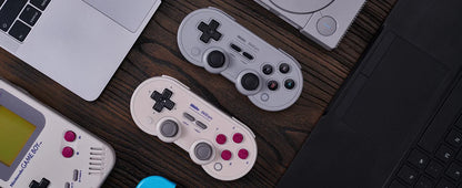 8Bitdo SN30 Pro Bluetooth Wireless Gaming Controller – Hall Effect, Compatible with Switch, MacOS, Android, Raspberry Pi, Windows, and Steam