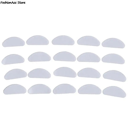 5 Pairs Adhesive Silicone Glasses Nose Pads - Non-Slip Clear & Black Thin Nosepads for Eyeglasses & Sunglasses