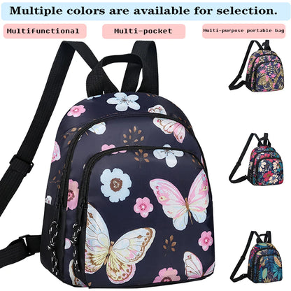 Trendy Floral Backpack Multi-Design – Lightweight Adjustable Strap Casual Daily Use Bag, Stylish Gift Backpack