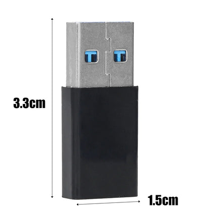 USB-C to USB-A Adapter – High-Speed Type-C to USB 3.0 Converter for Phones, Keyboards, and Data Transfer