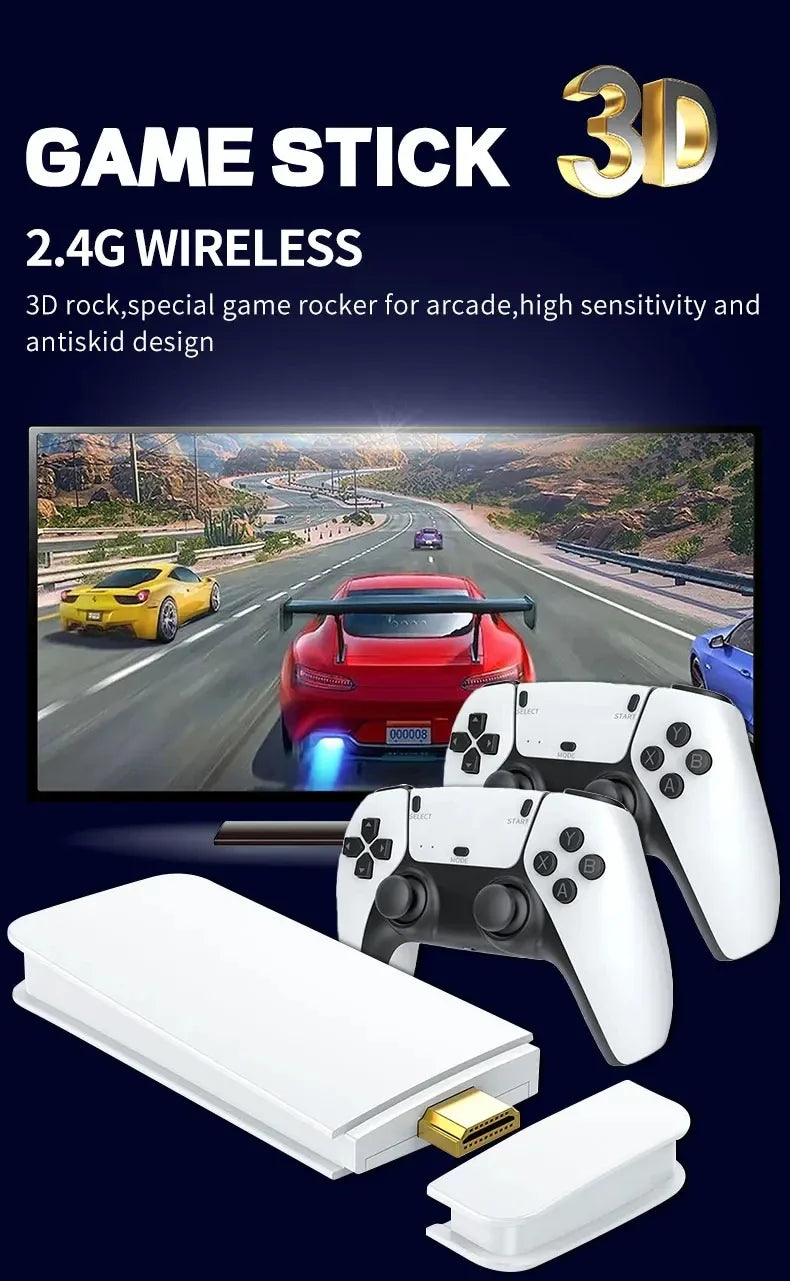 M15 Retro Game Console – 64GB, 20,000+ Games, 4K HD Output, Handheld Video Game Stick with 20+ Emulators for GBA, PS1, Arcade
