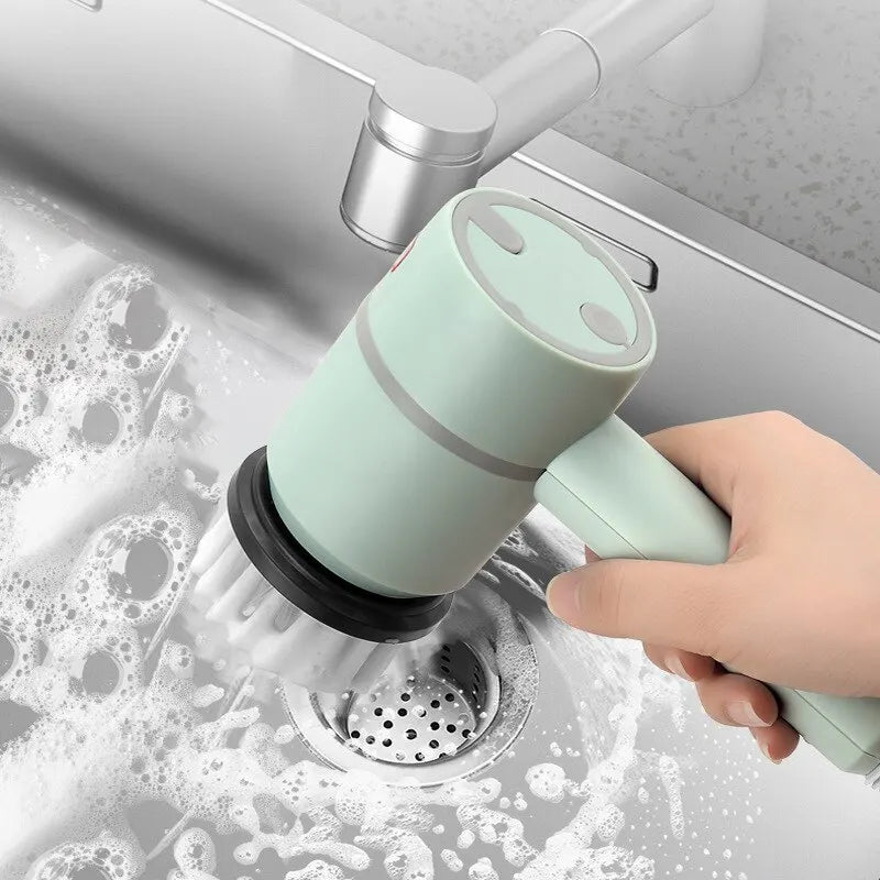 USB Rechargeable Electric Cleaning Brush - Multi-Functional Rotary Scrubber for Household Appliances, Home Cleaning Gadget