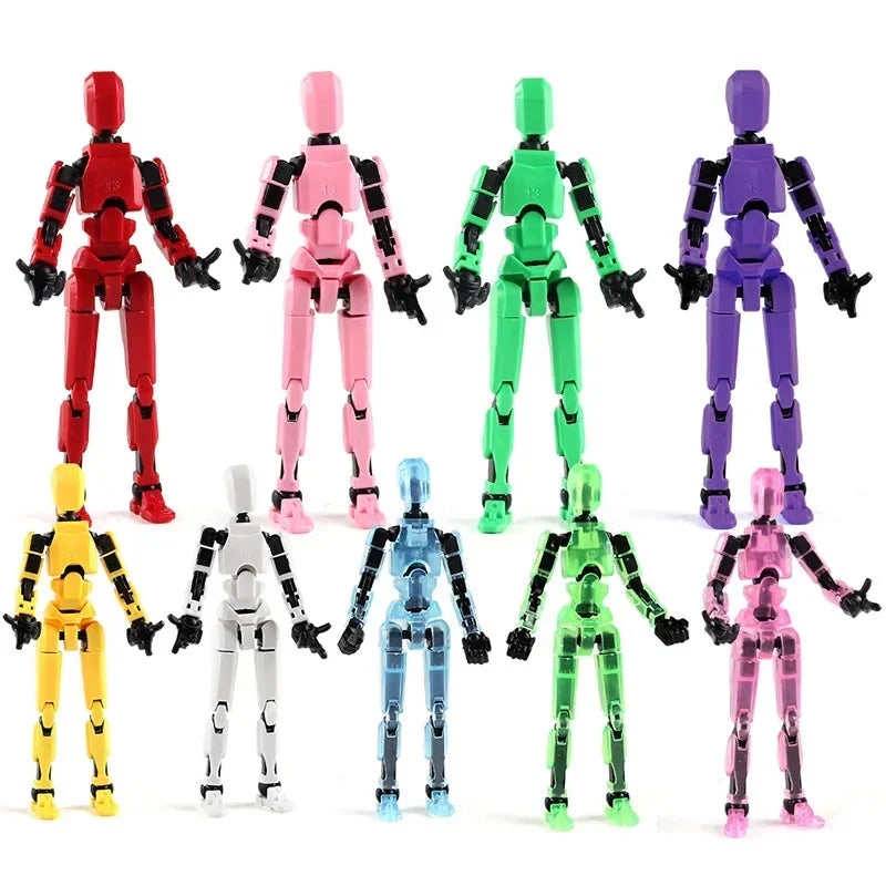 DIY Luminous T13 Multi-Joint Shapeshift Robot & Dog – 3D Printed Movable Mannequin Action Figures for Kids & Gifts