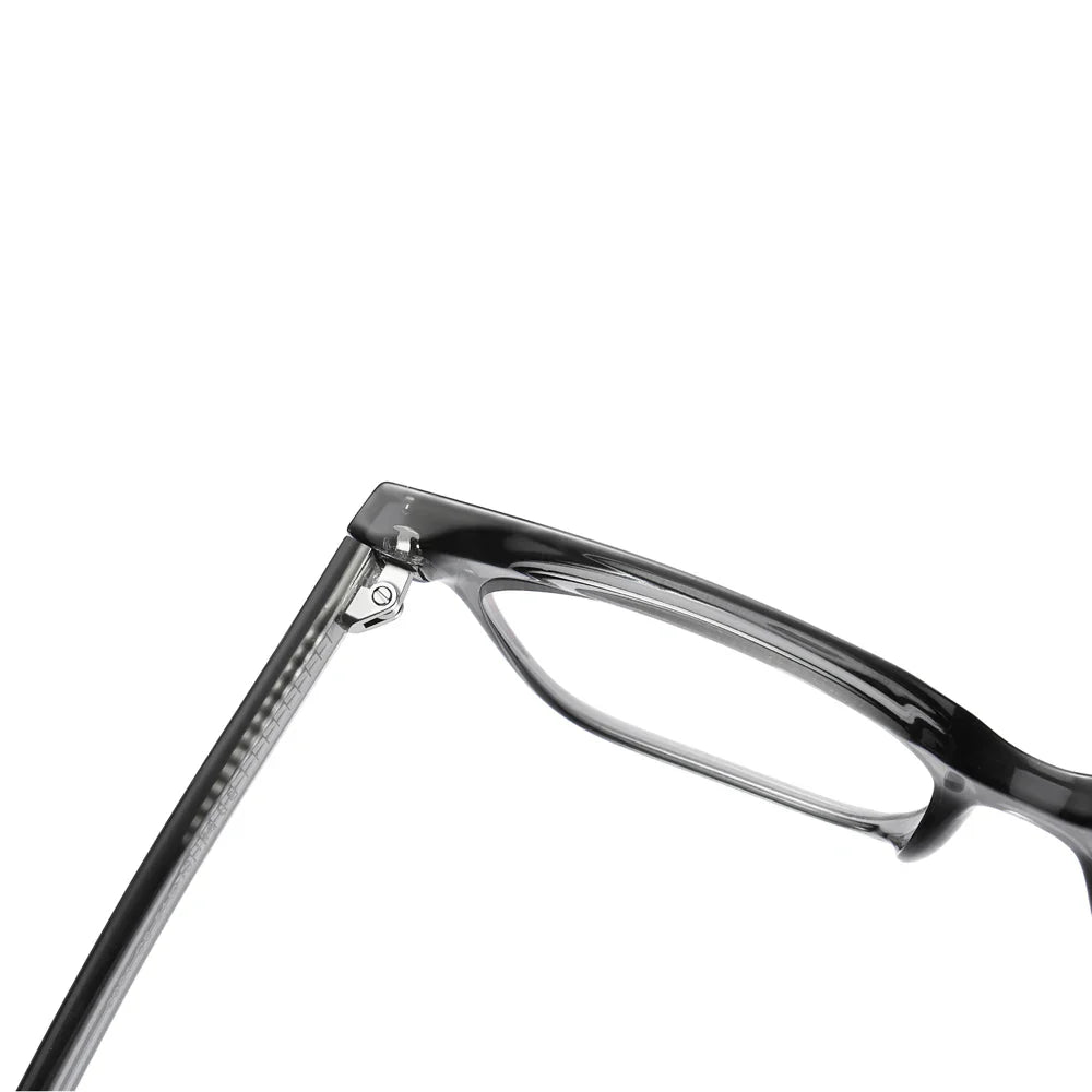 Kachawoo TR90 Anti-Blue Light Glasses – Unisex Square Frame, Transparent Grey, Korean Style Eyewear