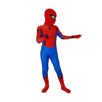Spiderman Cosplay Jumpsuit for Kids – Miles Morales Superhero Costume, Halloween & Carnival Zentai Bodysuit