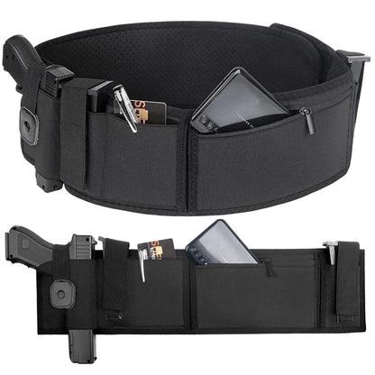 Belly Band Gun Holster - Concealed Carry Waist Pistol Holster for Hunting, Fitness & Self-Defense