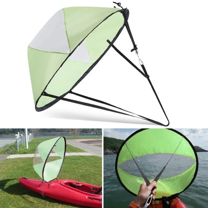 Foldable Surfling Kayak Wind Sail – SUP Paddle Board Sailing Canoe with Clear Window for Rowing Boat