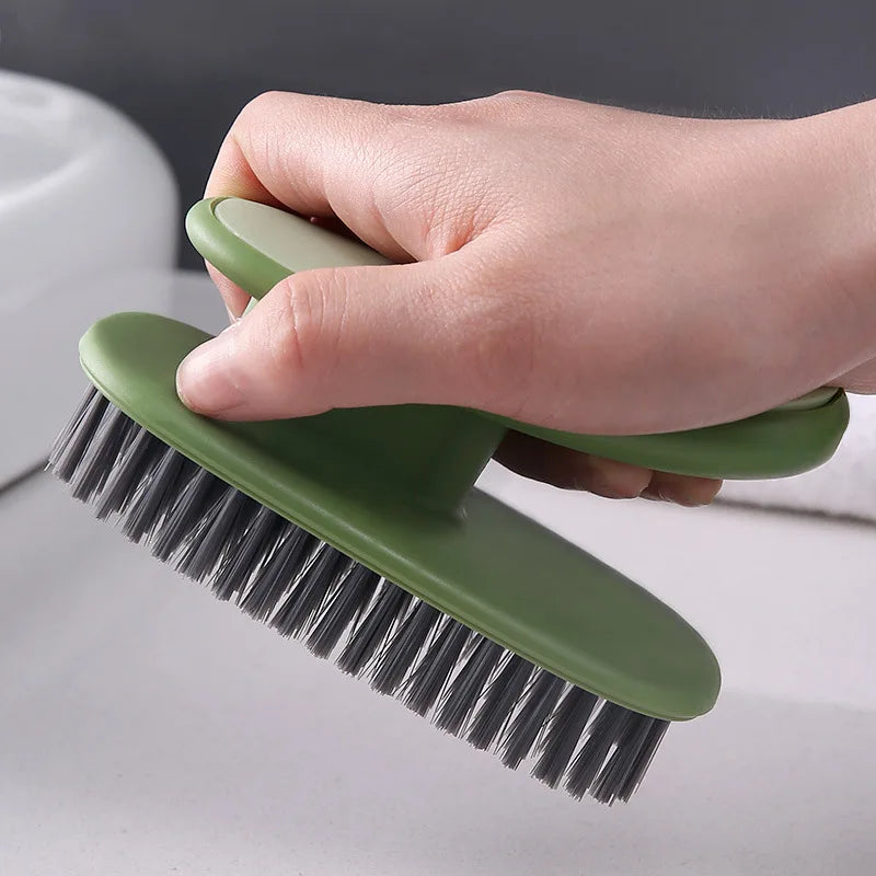 3247 Long Handle Shoe Cleaning Brush - Portable Laundry Scrub Brush Set for Home & Travel Use