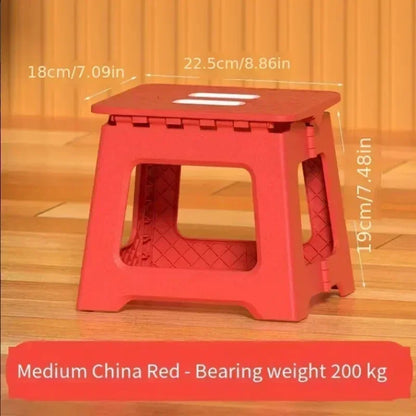 2024 New Portable Folding Stool – Thickened Plastic Saddle Chair for Adults & Children – Ideal for Outdoor Activities & Fishing