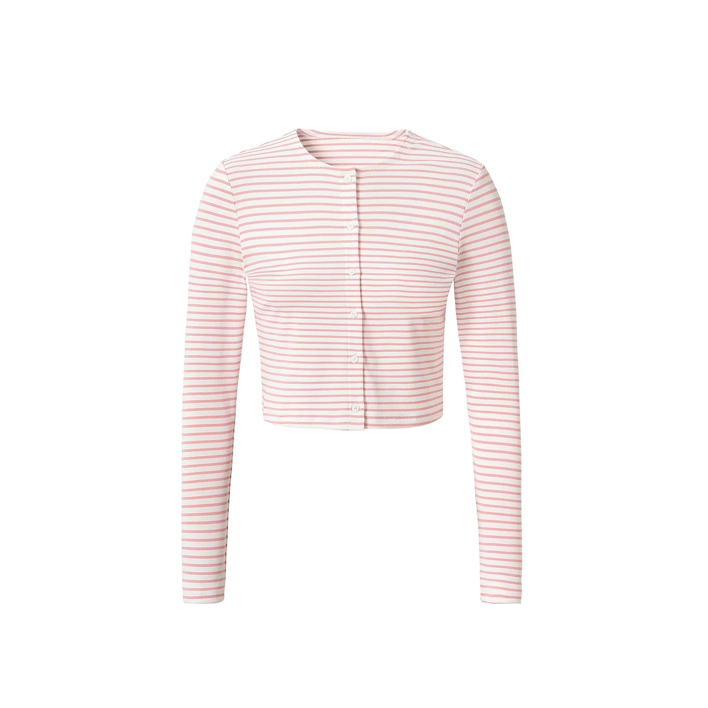AP SS2026 Women’s Striped Cardigan & Dress Set – Soft Three-Color Fashionable Outfit