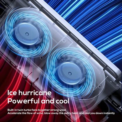 Portable Car Seat Fan – USB Powered Cooling Air Fan for Front & Rear Seats, Adjustable Strap for Car Interior