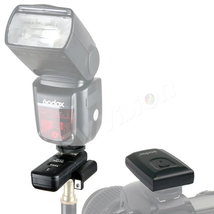 Godox CT-16 Wireless Radio Flash Trigger Set — 16 Channels Transmitter + 2 Receivers for Canon, Nikon, Pentax Speedlite