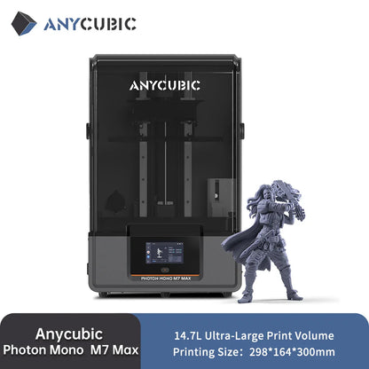 ANYCUBIC Photon Mono M7 Max 3D Printer — Ultra-Large 14.7L LCD Resin Printer with 298x168x300mm Build Volume
