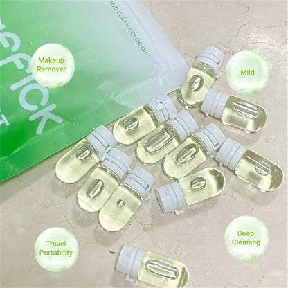 10/20/30pcs Cleansing Oil - Camellia Secondary Facial Cleanser, Deep & Gentle Makeup Remover, Travel Portable