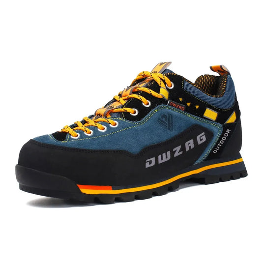 Men's Waterproof Hiking Shoes - Anti-Collision Climbing Shoes, Fashion Outdoor Casual Lace-Up Sneakers
