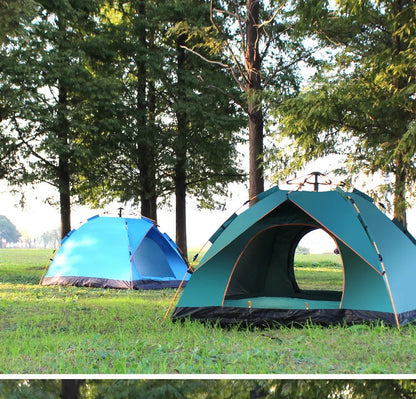 Outdoor Folding Tent – Fully Automatic Quick Opening, 3-4 Person Self-Driving Camping Tent, Rain & Sun Proof, Portable