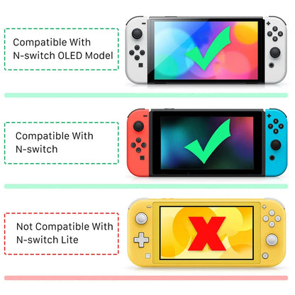 Portrait Flip Grip for Nintendo Switch & OLED – Vertical Mode Handheld Accessory with Joy-Con Grip Stand