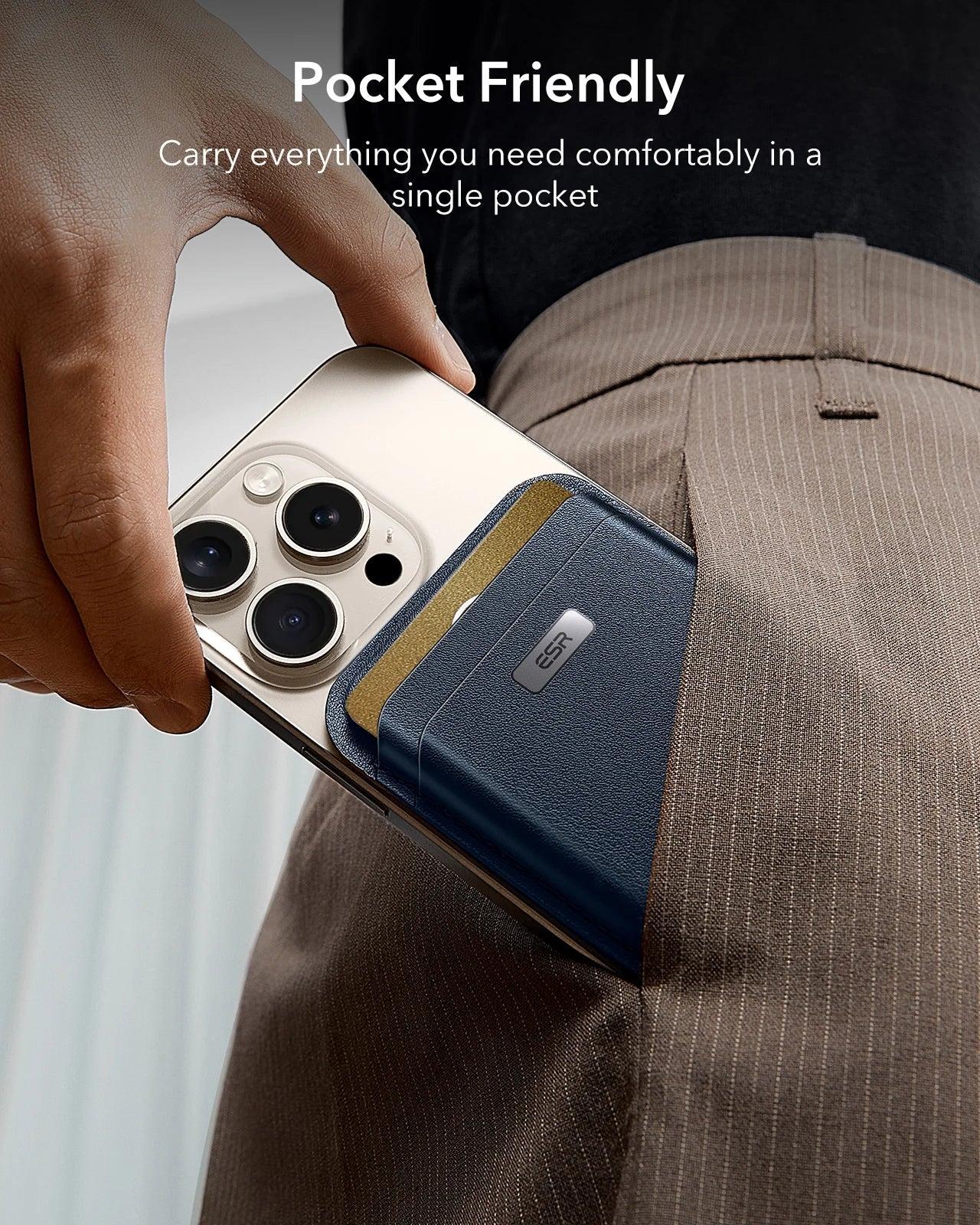 ESR MagSafe Wallet with Find My — Strong Magnetic 5-Card Holder for iPhone 16/15/14/13/12 Series