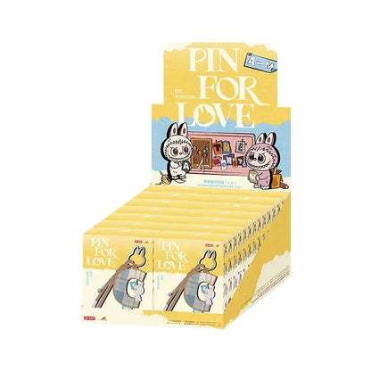 POP MART Labubu The Monsters Pin — Love Series Letter Pendant Blind Box, Mystery Toy Figure Ornament