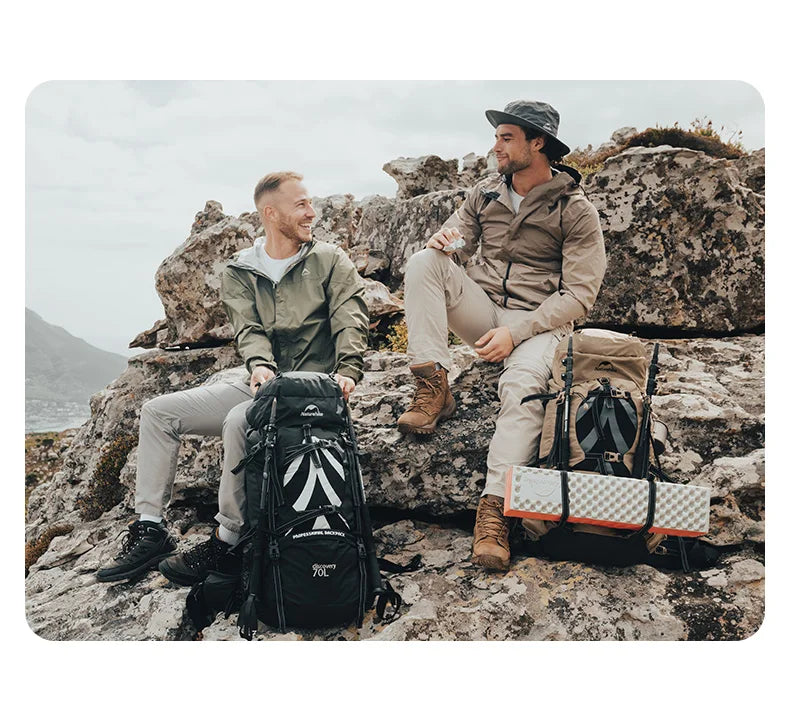 Naturehike 70L Camping Backpack — Large Capacity Ergonomic Hiking & Trekking Bag for Men with Rain Cover