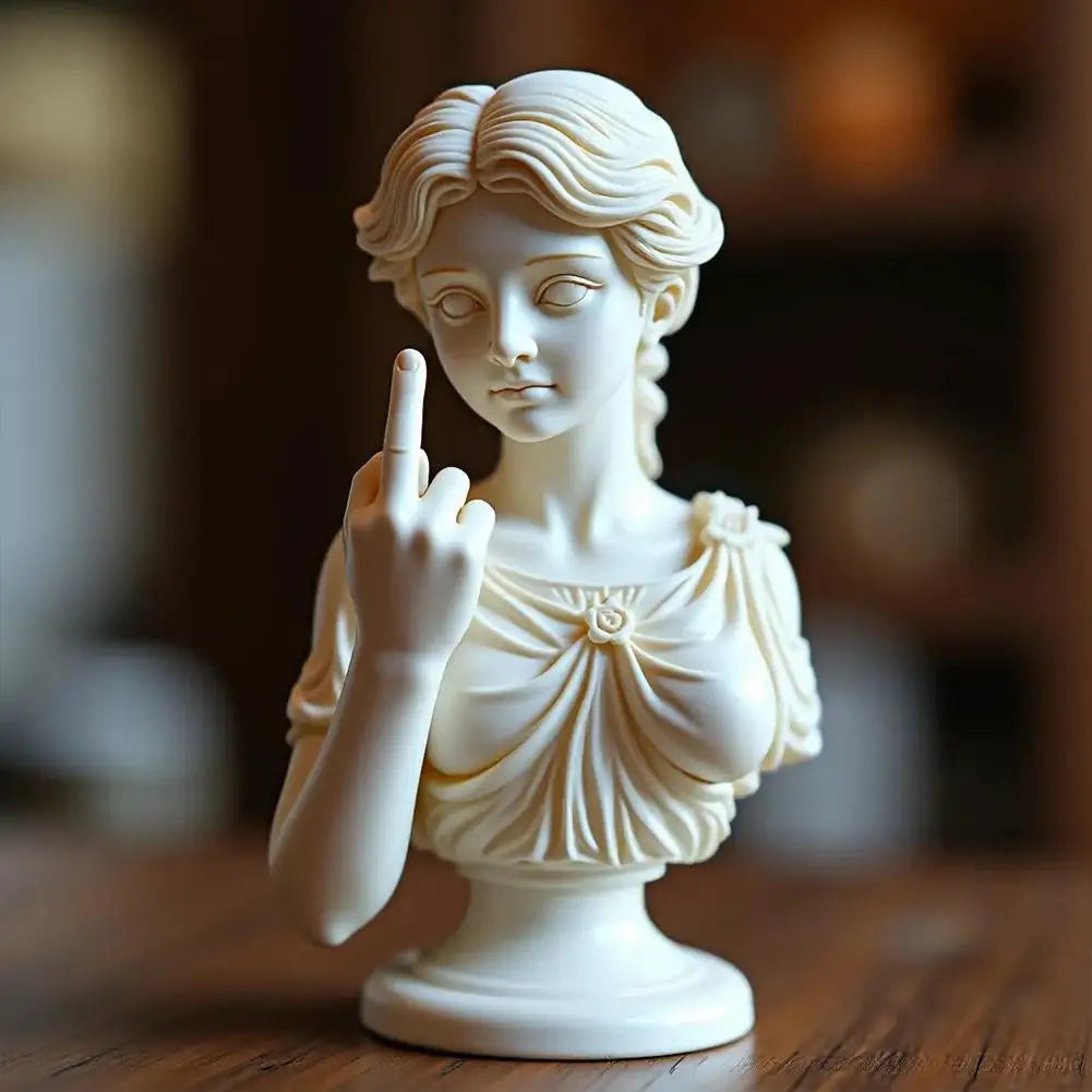 Vienna Goddess 3D Resin Statue — Funny Venus Figurine with Attitude, Home Decor Bust & Plaster Craft Sculpture
