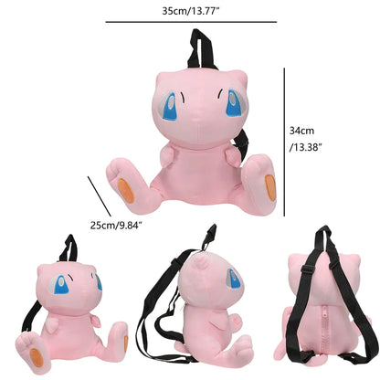Pokemon Plush Backpack – Pikachu, Snorlax, Eevee, Mimikyu, Mew, Gengar, Charizard, Piplup & Slowking Toy Doll Gift for Kids