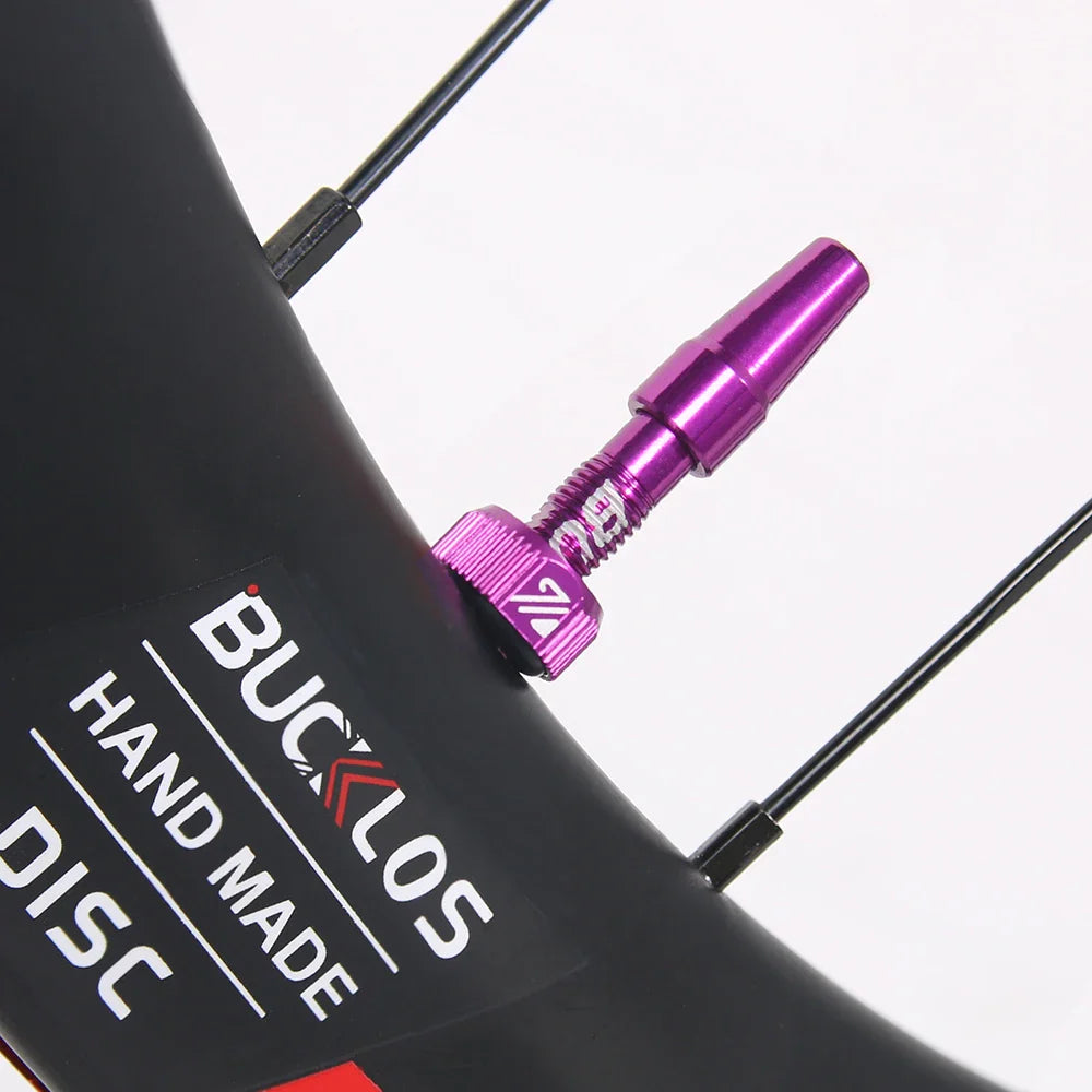 BUCKLOS Tubeless Presta Valves 40–100mm — Aluminum Alloy Bike Valve Stem for Road & MTB