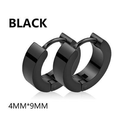 Stainless Steel Triangle Earrings - Unisex Punk Rock Geometric Push-Back Jewelry for Men & Women