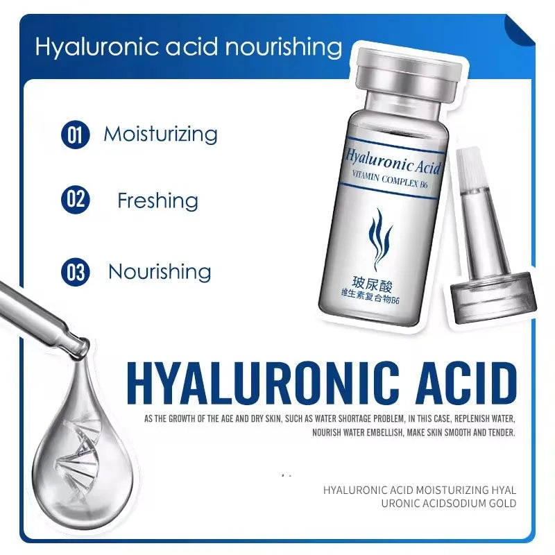 20pcs BIOAQUA Hyaluronic Acid Serum – Moisturizing & Firming Facial Essence for Skin Care