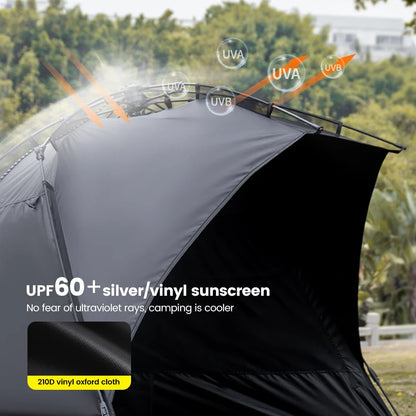 Sonuto Outdoor 3-4P One-Touch Camping Tent – Automatic Quick Open Beach, Fishing, Picnic & Family Travel Tent with Anti-UV Shade