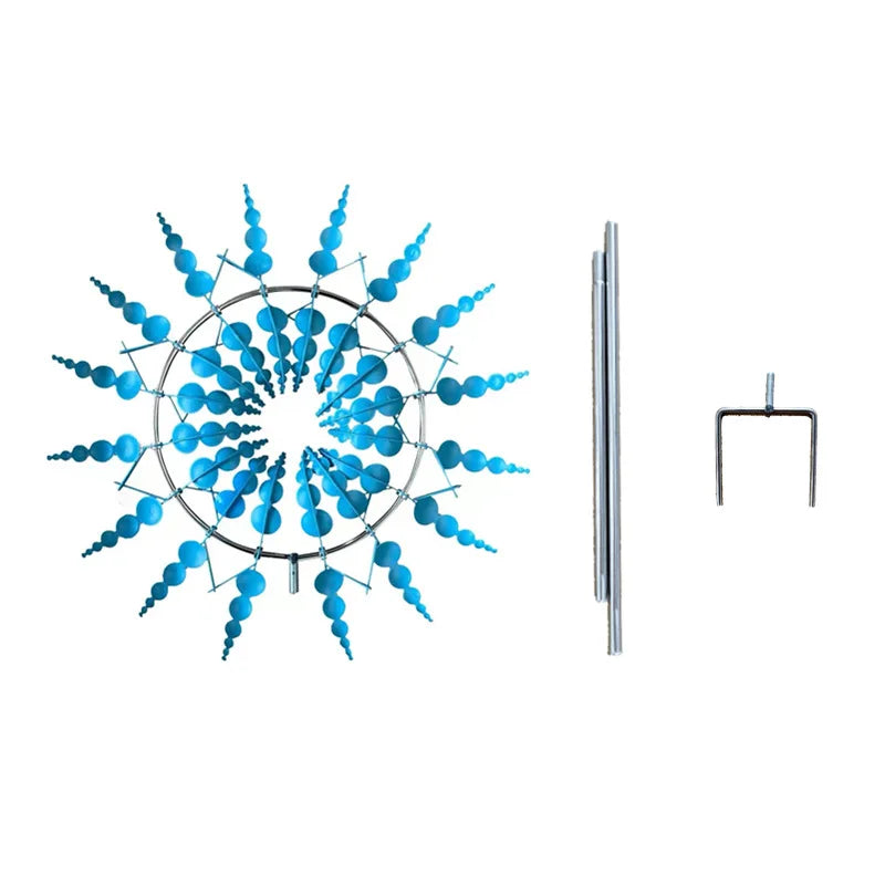 Creative 360-Degree Rotating Metal Windmill – Garden Lawn Yard Decoration & Ornament