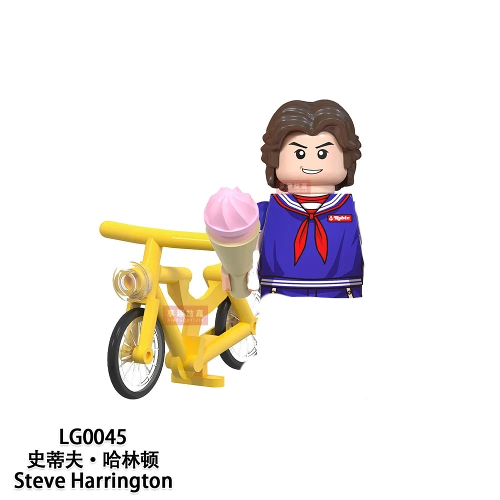 The Terrible Movie Upside-Down Model Building Block Set – Dustin, Mike, Lucas & Eleven Action Figures Toy for Kids