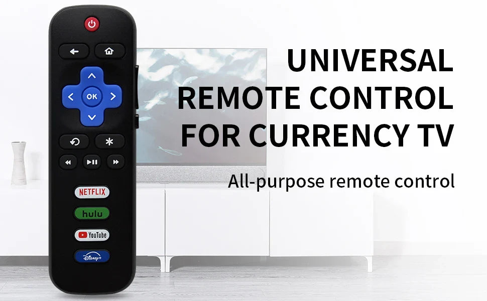 RC280A Replacement Remote for Roku TV, Compatible with TCL, Hisense, Onn, Philips (Not for Stick or Box)