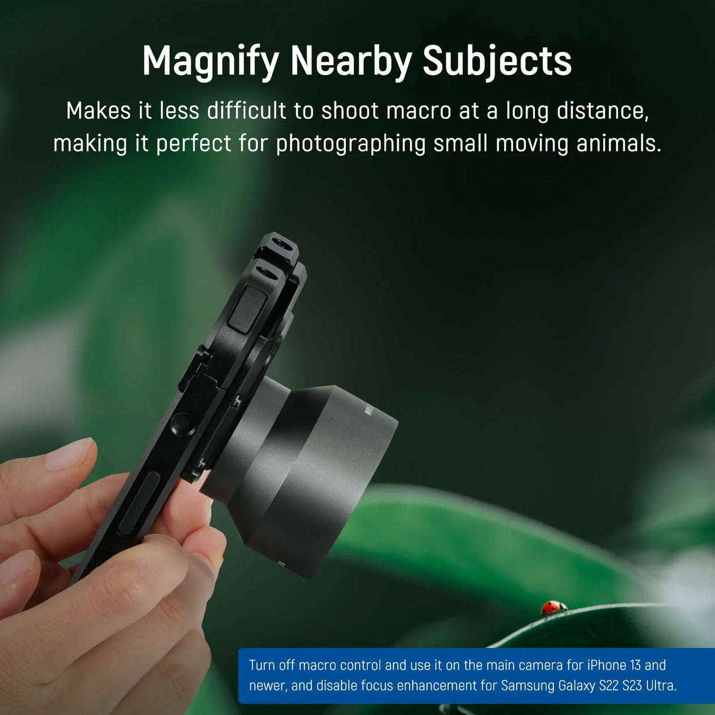 NEEWER 105mm HD Macro Lens - 17mm Thread Phone Lens for iPhone, Samsung, Xiaomi & Compatible Phone Cages