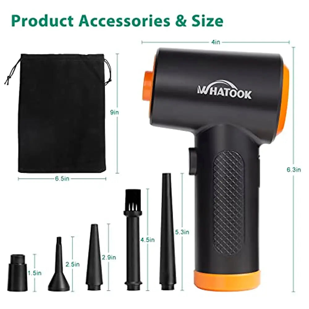 3-Speed Electrical Dust Blower - Powerful 60000 RPM Air Duster for Cleaning Laptop and Office Equipment