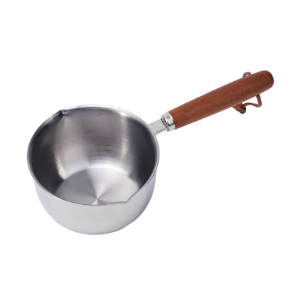 Stainless Steel Saucepan – Hot Oil & Milk Pan for Boiling, Melting & Kitchen Cooking