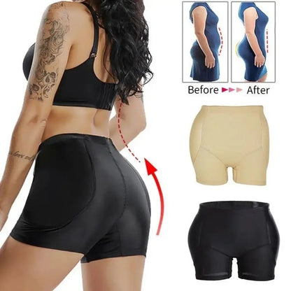 Plus Size Butt Lifter Padded Panties – Women’s Shapewear Hip Enhancer & Tummy Control Shorts