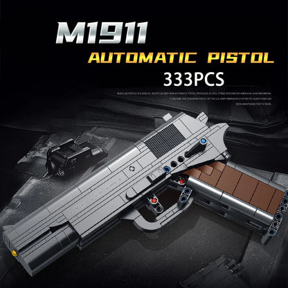 G18 Desert Eagle M1911 Pistol Gun Model – Military Series Building Blocks Toys for Kids and Boys