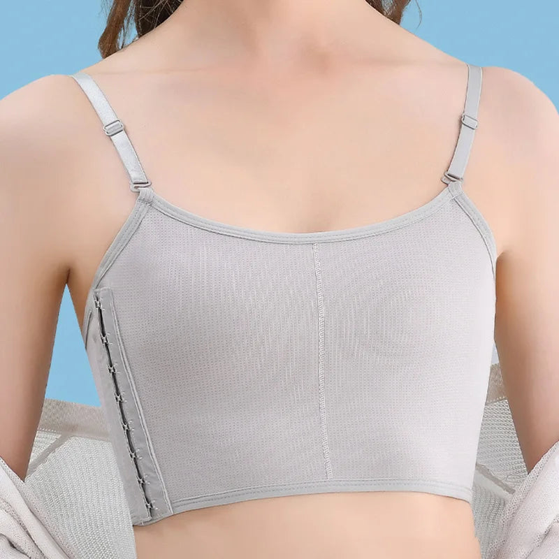 Women’s Summer Breathable Breast Binder – Spaghetti Strap Flat Chest Binder Top