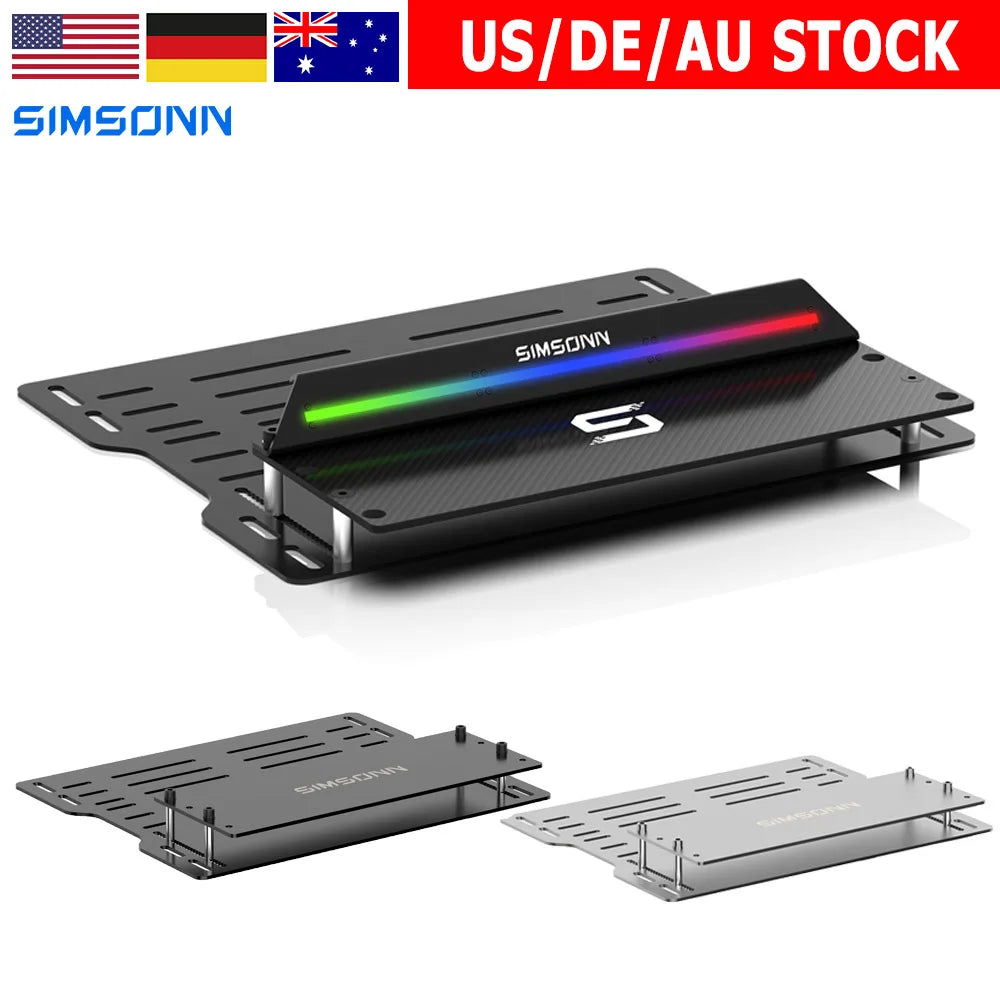 SIMSONN Sim Racing Pedal Mount Base Plate – Compatible with Plus X / Pro X Ultra Simulator Driving Game Accessories