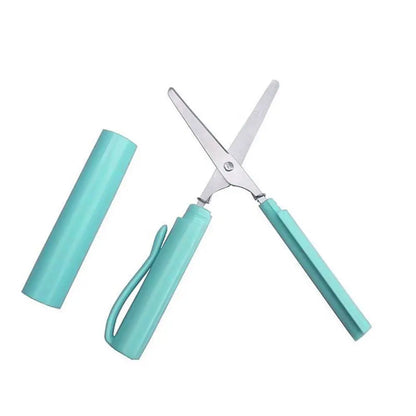 Portable Pen-Shape Folding Scissors – Creative Safe DIY Paper Cutting Tool for School, Office & Craft Use