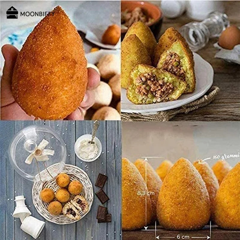 DIY Arancini and Sushi Maker - Handmade Rice Ball Mold for Homemade Italian Food and Sushi, Kitchen Accessories