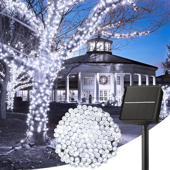 Solar LED String Lights - 8-Mode Waterproof Fairy Lights for Gardens, Weddings, Parties & Outdoor Decor